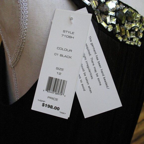 NWT French Connection Black Satin Dress - Picture 9 of 10